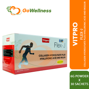 Vitpro Flex-J Lemon Flavour 6g X 30s | Reduce Joint Pain Stiffness & Improve Joints Functions