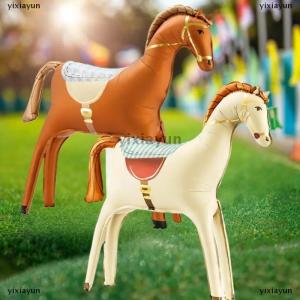 [COD] yixiayun 1Pcs Pet Pony Birthday Farm Party Theme Balloons Horse Birthday Party Decor Aluminum Film Ballons Baby Shower Photo Props