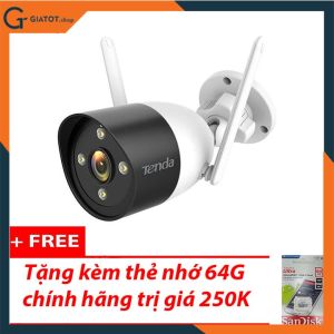 Camera wifi ngoài trời 3.0 có màu ban đêm Tenda CT6 - chính hãng