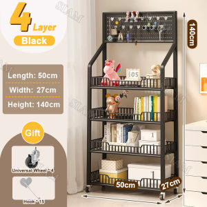 Supermarket Shelves Snack Shelf Grocery Rack Display Rack for Store Kitchen Rack Metal Rack Storage Rack with Wheels Kitchen Rack