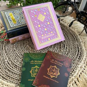 ( Tidak Bisa costum nama ) Al -Quran A6 mini Persian Pattern Full Arab Free Buku Almasurat Soft Cover