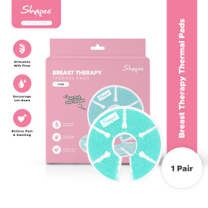 Shapee 3-in-1 Breast Therapy Thermal Pads (1 Pair) - Stimulate Milk Flow Soothe Breast Engorgement Breastfeeding