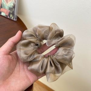 Jiashi Dễ Thương Hoa Lưới scrunchie cho phụ nữ dây buộc tóc đàn hồi mềm mại với hoa văn hoa tinh tế hoàn hảo cho kiểu tóc mùa hè ngọt ngào