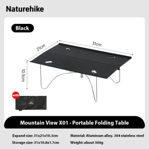 Naturehike X01 outdoor camping folding table aluminum alloy portable hiking picnic mini table