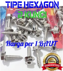 Baut Probolt Body Honda 2 Kunci Hexagon Stainless 100% Ori Heng Thailand Beat Vario 110 125 150