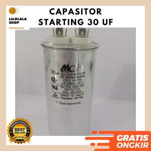 Capasitor 30 UF MC Kapasitor starting bulat AC Pompa Kulkas Capacitor 400/450 Volt Non PCB PROTECTED