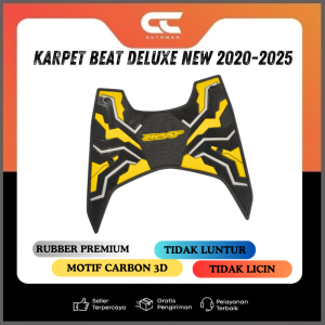 KARPET BEAT NEW DELUXE STREET 2020-2024 MOTIF CARBON 3D ALAS KAKI MOTOR