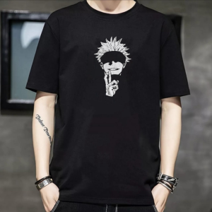 KAOS DISTRO ANIME JUJUTSU KAISEN GOJO SATORU / KAOS PRIA ANIME / KAOS PRIA SABLON DIGITAL