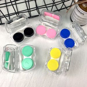 JJT Cute Portable Contact Lens Case with Dual Compartments for Easy Storage and Travel