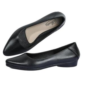 Trendy Pointed Toe Flat Shoes Black Slip On Waterproof Anti Slip Soft Comfortable Student Office All Match Shoes 080523