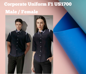 Corporate Uniform Lefonse US1700 Chef/Team Male / Female F1 Uniform / Baju Korporat 195gsm