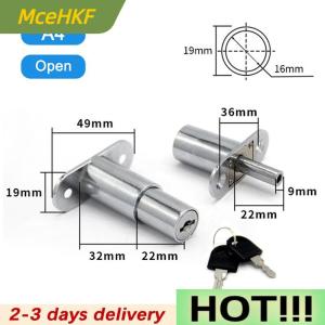 MceHKF Drawer Push Lock Sliding Door Showcase Cupboard Cabinet Locks Window Security
