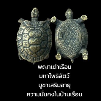 รูปจากผู้ขายบน Lazada: พญาเต่าเรือน มหาโพธิสัตว์ เนื้อทองเหลือง ขนาดประมาณ 3.5 เซนติเมตร บูชาเสริมอายุ ความมั่นคงในบ้าน หลวงปู่หลิว เ ตั้งราคา ฿99 ขายแล้ว 84 ชิ้น