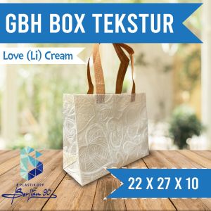 TAS SPUNBOND TEKSTUR 22x27x10 CM / GOODIE BAG 22x27x10CM / SOUVENIR BAG / TOTE BAG TEKSTUR