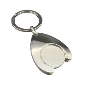 Portable Keychain with Shopping Cart/Euro/Blank Tokens Pendnat Durable Metal Holder for Grocery Supermarket