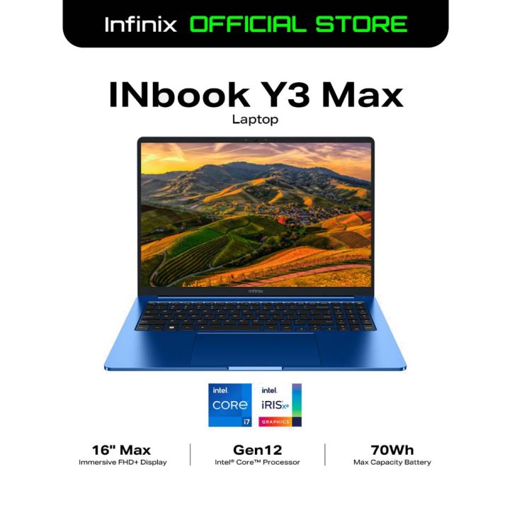 Infinix INbook Y3 Max, Core i7, 16GB + 512GB Laptop | Lazada PH