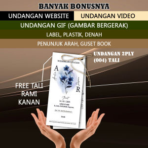 50 PCS COD Undangan Nikahan 2pLY004 Undangan Nikah Kartu Ucapan Kertas Undangan Pernikahan Jimpitan Wedding Card Invittation Undnagan Walimah / Syukuran / Pesta / Khitan / Khitanan