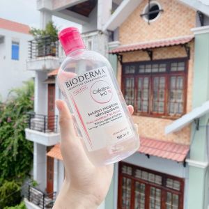 Nước tẩy trang Bioderma Sebium H2O 500ml màu hồng thích hợp với mọi loại da dành cho da khô va nhạy cảmda mụn-VIFASHOP
