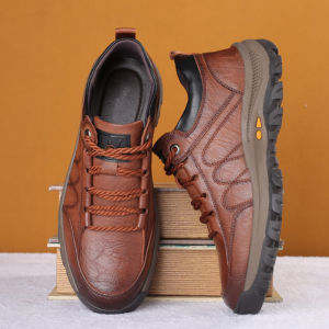 RUCHI Leather Casual Men Shoes Comfortable Sneakers Casual shoes Walking Footwear Winter Boots Lac-up Mens Vulcanize Leather Shoes