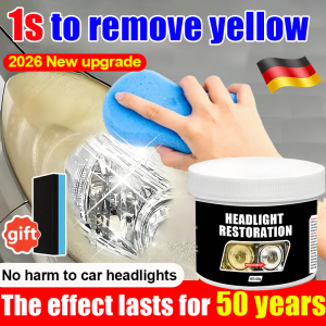 🚗Lights are 100 times brighter ✔️ car wax spray cleaning for car headlight polish car polish and wax headlight restore kit car head lamp polish headlamp restorer car headlight cleaner Anti-scratch/Exterior Care/Quick Coating /Shine Surface 100g