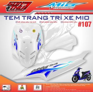 TEM XE YAMAHA MIO SPORT #107 (CHẤT LIỆU CAO CẤP - SẮC NÉT - KHÔNG PHAI MÀU)
