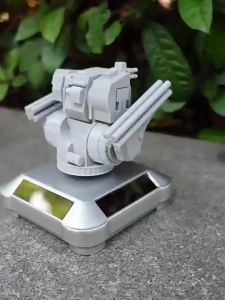 xpkQ Car Mounted Figurines Solar Powered Rotating Miniatures Modern Creative Movable Ornaments Home Decoration Radar Model Home Decor Z1H5K