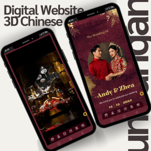 Chinese Undangan Digital Website Pernikahan China 3D Animasi Wedding Invitation Cina Tionghoa Link Wa