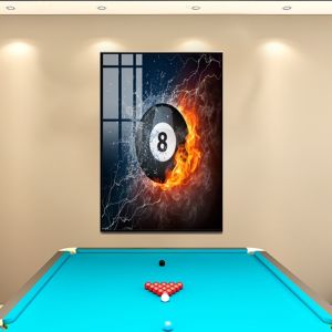 Tranh Laminate Tráng Gương - Tranh Treo Tường Trang Trí Quán BIDA Billiard