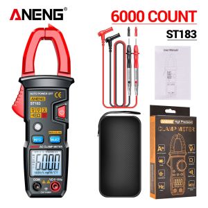 ALLLUCK RMS thực Kìm đo kỹ thuật số 6000 lần đếm Máy kiểm tra DC/AC Máy kiểm tra điện áp Máy đo điện ANENG ST183 Màn hình LED Đồng hồ vạn năng kỹ thuật số