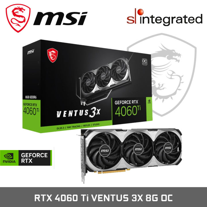 MSI GeForce RTX 4060 Ti VENTUS 3X 8G OC GDDR6 | Lazada