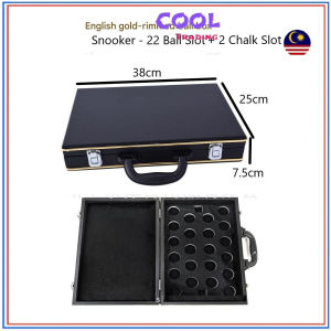 Pool Ball 16pcs / Snooker 22pcs Slot Full Aluminum Alloy Snooker Ball Box Storage Sturdy Aluminum Carrying Case 30153
