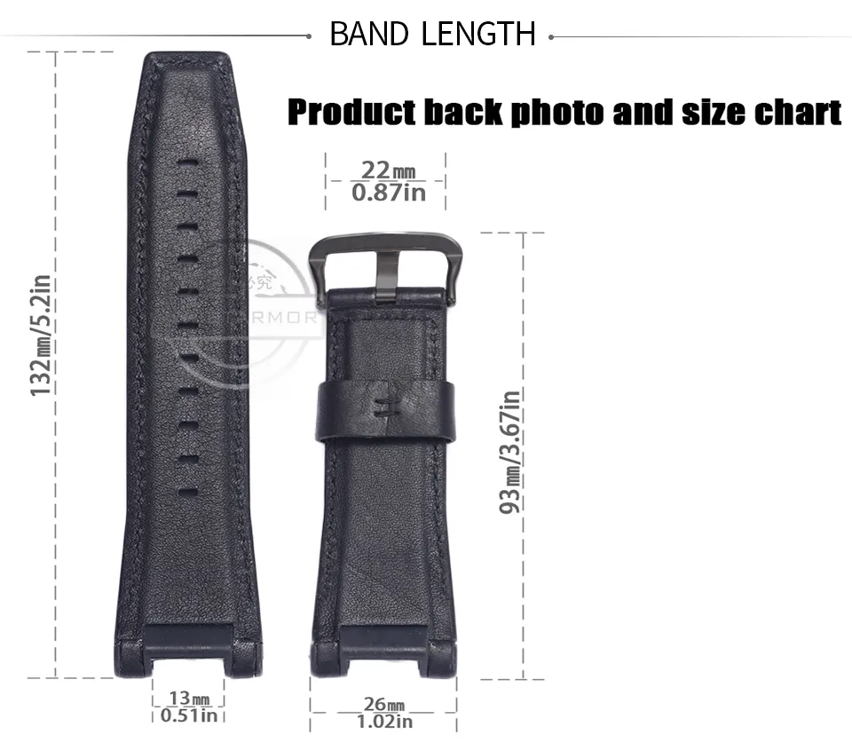 Leather Strap Suitable For Casio G-shock GST-S110/W100C/W110/S100G
