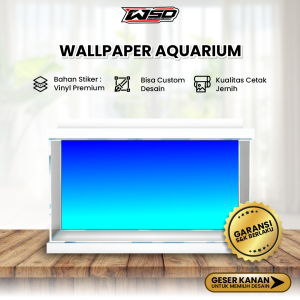 Background Aquarium Gradasi Warna Wallpaper Stiker Hiasan Dasar Aquascape Skotlet Sticker Vinyl Premium tema Gradasi warna