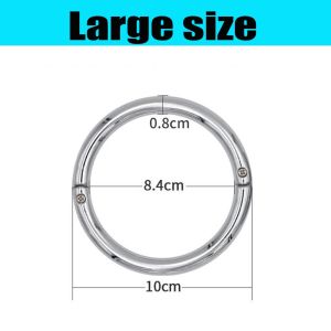Forged Carbon Steel Bull Cow Nose Ring Rust Resistant Farm Tool 8.5cm 10cm Livestock Traction Clamp