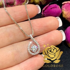 Kalung Titanium Wanita Dewasa Cantik MUSE Lapis Emas 18k ANTI KARAT crystal swarovski perhiasan liontin hadiah wanita