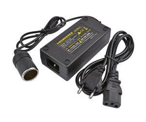 (Dikirim Dari Jakarta) 12V 5A Adaptor Lighter Converter Garis Ganda Adapter AC/DC AC 220V To DC 12V 5A/10A 60W 120W Socket Lighter EU Steker/ Mobil Konverter Daya