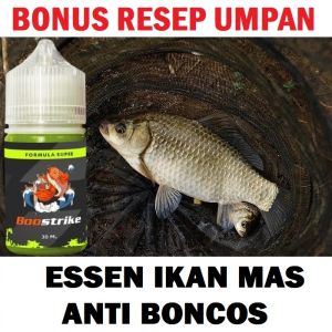 ESSEN IKAN MAS ANTI BONCOS ISI 30ML | BOOSTRIKE FORMULA SUPER