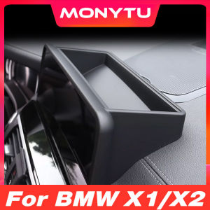 For BMW X1 X2 2020-2023 Car Central Control Dashboard Navigation Screen Rear Storage Box Tray Interior Modification Accessories