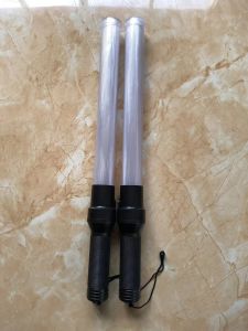21.6 Inch Emergency Evacuation Traffic Stick Road Wand with Tri Color Warning Signal Light Conversion Tool Red Blue Green Traffic Wand
