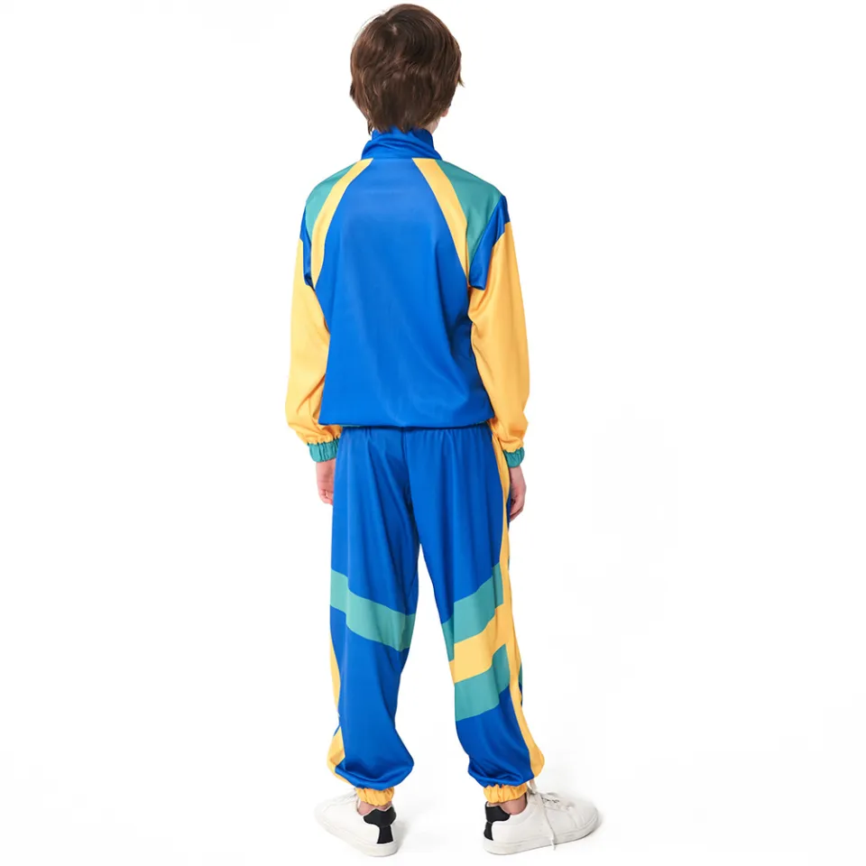 2-12 Years Kids Boys Girls 70s Disco Costume Top Pants/Jumpsuit
