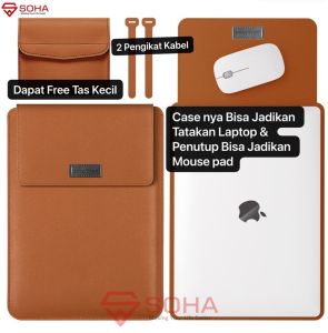 LC-07 SOHA Sleeve Case for Laptop Ultrabook PU LEATHER Kulit Tas for MACBOOK Air / Sarung Tablet Model Skin Pro PREMIUM