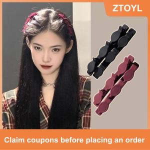 【ZTOYL】 Trán đàn bện tóc Clip phụ kiện mới rắn màu bện tóc clip nhỏ thơm tóc Clip cắt nhỏ tóc bangs Clip
