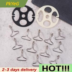 PkYeG 24pcs Car Seat Cover Plum Plate Metal Hooks 12pcs Plastic Car Seat Covers Chuck And 12pcs Metal Hooks Locking Clip For Car Seat