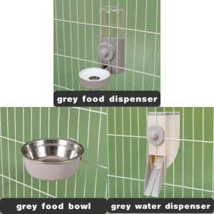 Puppy Cage Hanging Feeder Pet Automatic Hanging Bowl Dog Cage Water Dispenser Cat Cage Hanging Food Bowl Pet Supplies