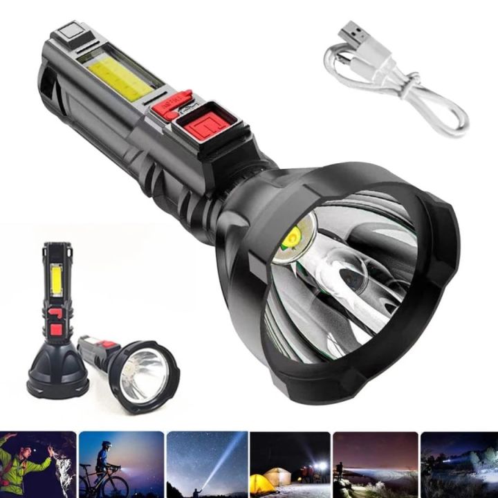 Senter SENTER LED COB SUPER TERANG / SENTER RECHARGEABLE WATERPROOF 4 MADE ...