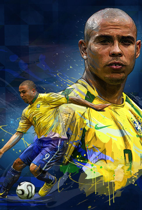 โปสเตอร์ Ronaldo R9 โรนัลโด Poster โปสเตอร์ฟุตบอล โปสเตอร์ขนาดใหญ่ ตก ...