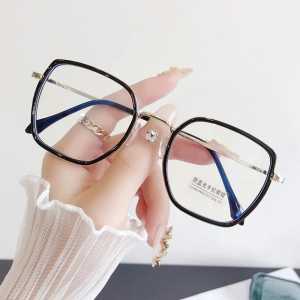 WE Kacamata Hitam Anti Blue Light Anti Radiasi Blue Ray Gaya Korea Bahan Metal Bentuk Bulat Oval Square untuk Pria dan Wanita K17 2039