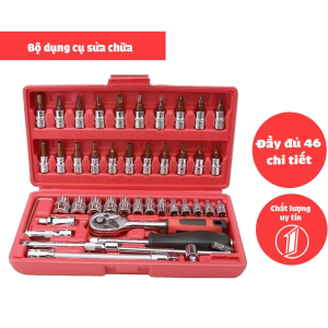 Bộ dụng cụ 46 chi tiết sửa chữa đa năng tại nhà mở bulong ốc vít