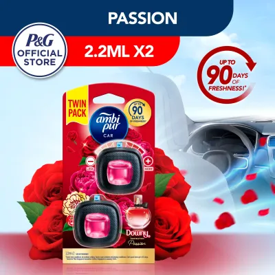 Ambi Pur Car Clip Downy Passion Inspiration Car Air freshener 2.2ml x 2