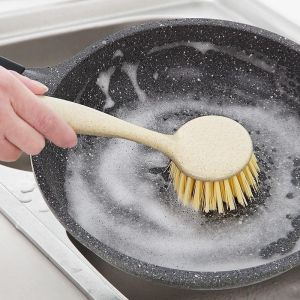 Cleaning Brush Kitchen Long Handle Dishwashing 厨房洗锅刷长柄 Berus Cuci Pinggan Bertangkai 不沾油不脏手 Pan Pot Bowl Tableware